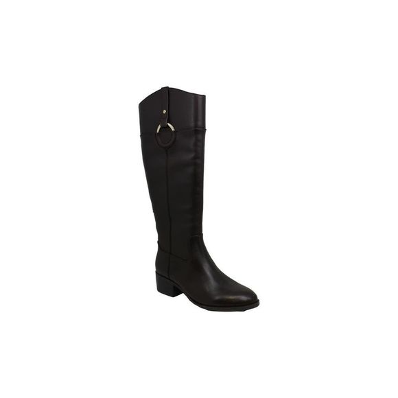 Alfani Shoes - ALFANI WOMENS BEXLEYY LEATHER,KNEE HIGH, CHOCOLATE BROWN, Riding boots